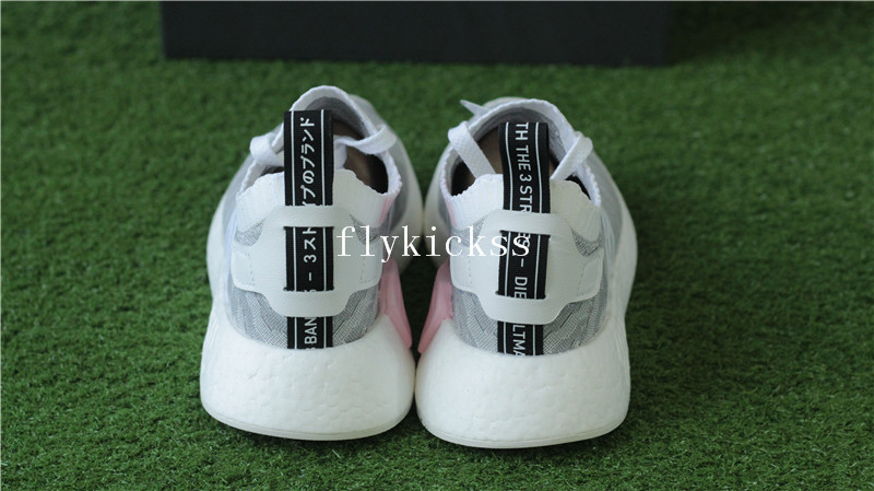 Adidas NMD R2 Primeknit Grey Pink BY9520 Real Boost